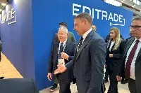 Arrivo ministro Lollobrigida allo stand Fipe-Confcommercio (Sigep 2025, Riminifiera, 18 gennaio 2025)