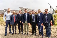 Personalità all'inaugurazione dell'agrivoltaico Caviro (Forlì, 17 ottobre 2024)