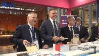 Il ministro Lollobrigida allo stand Fipe-Confcommercio (Sigep 2025, Riminifiera, 18 gennaio 2025)